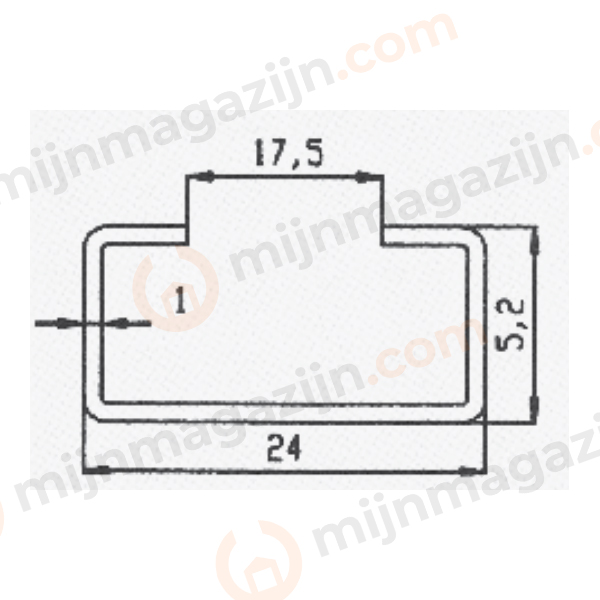 C1 profiel staal EVZ L=2000mm