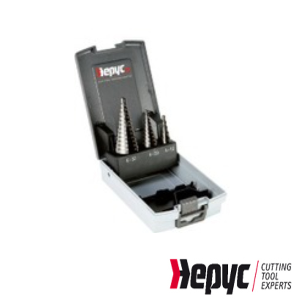 Hepyc trappenboor set HSS 4-30 3-dlg