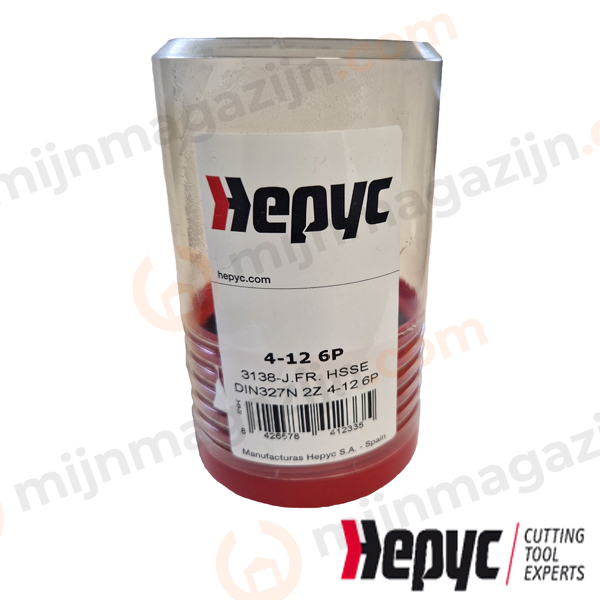 Hepyc 2-snijder HSSE spiebaanfrees set 6dlg - Afbeelding 2