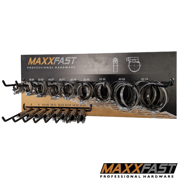 Maxxfast slangklem rek gevuld RVS 178-dlg