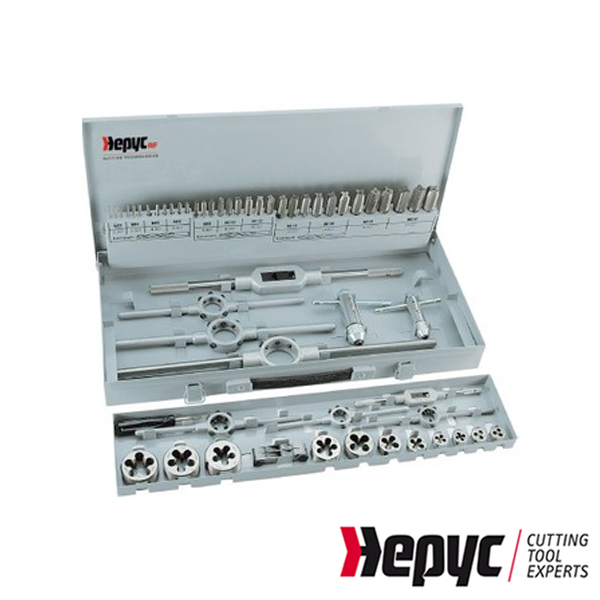 Hepyc HSS Draadsnijset in metalen koffer M3-20