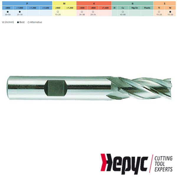 Hepyc vingerfrees HSSE Weldon 5Z 25mm