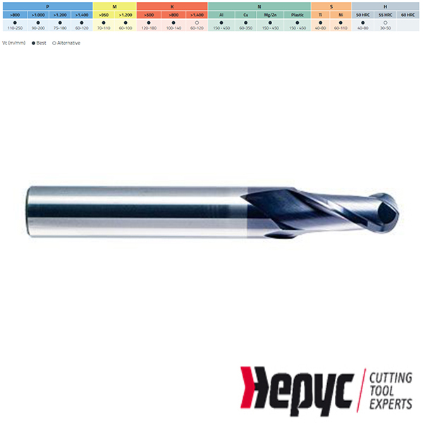 Hepyc Radiusfrees HM TIALN lang 2Z/30 16mm