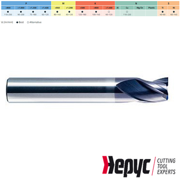 Hepyc universeelfrees HM Tialn 30gr 3Z 12mm