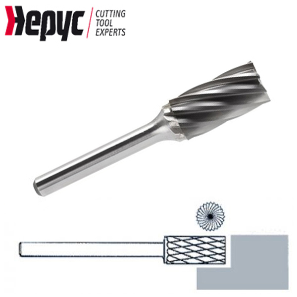 Hepyc stiftfrees cil.kopvert. Alu 6x16mm L=25mm