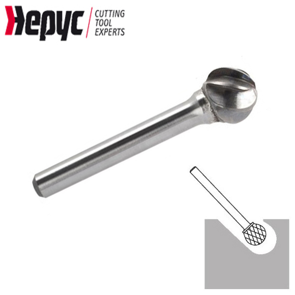 Hepyc stiftfrees bol Alu 6x12mm L=11mm