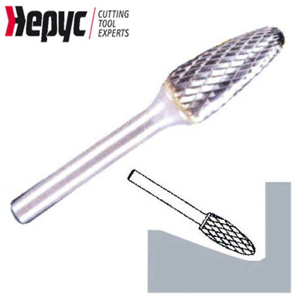 Hepyc stiftfrees kegel HM 6x10mm L=19mm