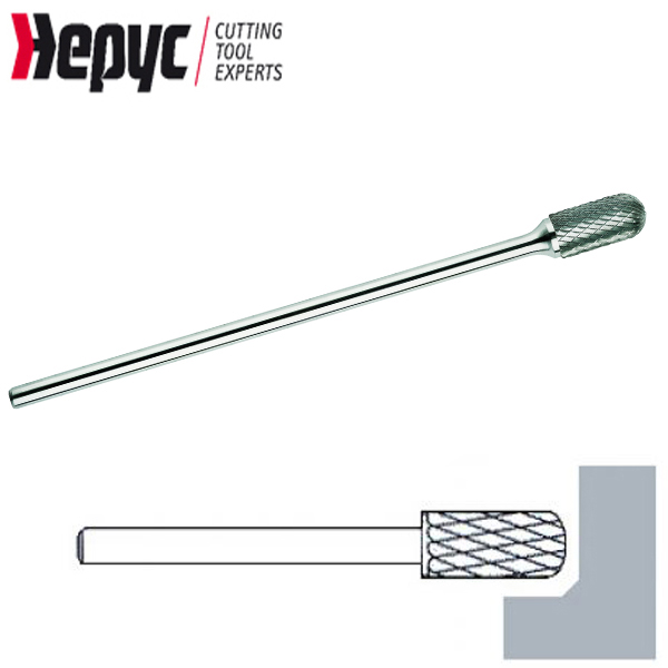 Hepyc stiftfrees lang bol cil. 6x10mm L=19/169mm