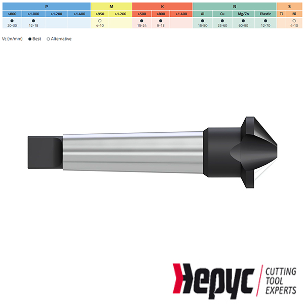 Hepyc HSS verzinkfrees MK 120gr. 40.00mm