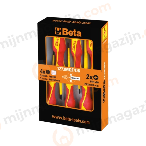 1273mqf/d6-set 6 dunne schroevendraaiers