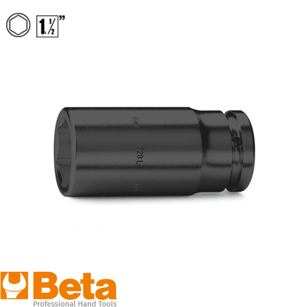 Beta 730l 1 1/2 slagmoerdop lang 6k 115mm