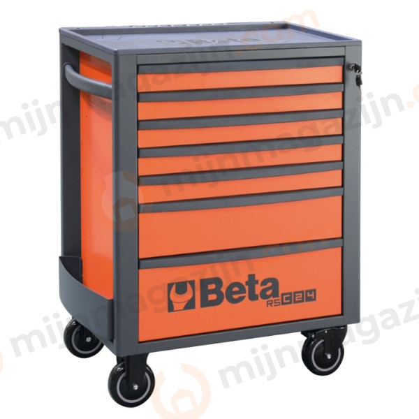 Beta RSC24/7-Oranje gereedschapswagen met 7 laden