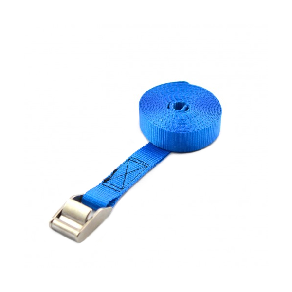 Sjorband 25mm met klemgesp RVS l=4 mtr
