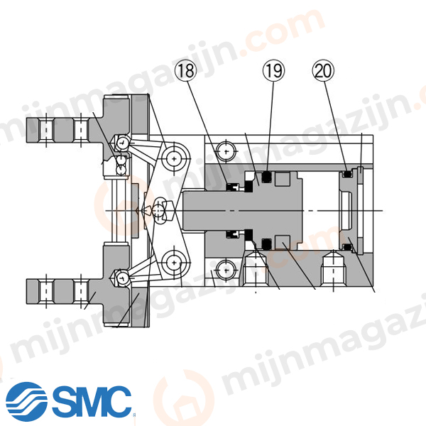 SMC MHZL10-PS sealkit voor MHZL2-10D