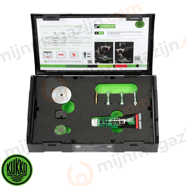 Kukko K-600-B wisseldrukstukkenset M16-M18