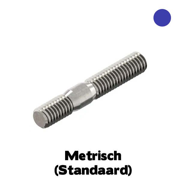 Draadstift M8x65mm links en rechts RVS
