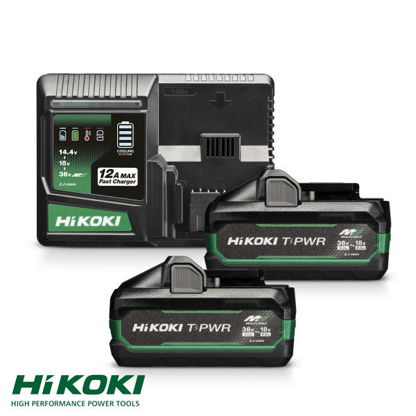 Hikoki UC36YSL2WAZ 18/36V TP 4.0/8.0Ah 2xaccu+lader