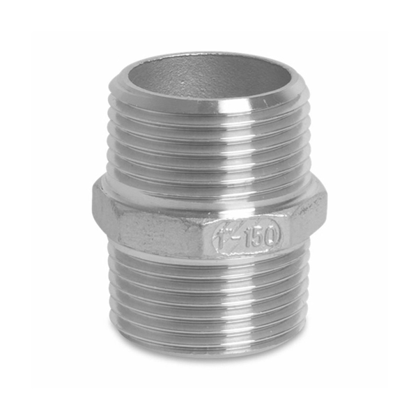 280 Dubbel nippel RVS 1.1/2