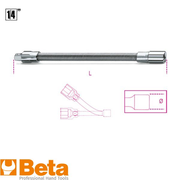 Beta 900FL verlengstuk felxibel 1/4 150mm