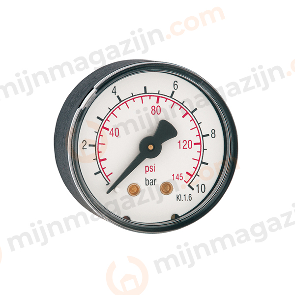 SMC KB-10-40 manometer 40mm  0-10 bar 1/8 achter