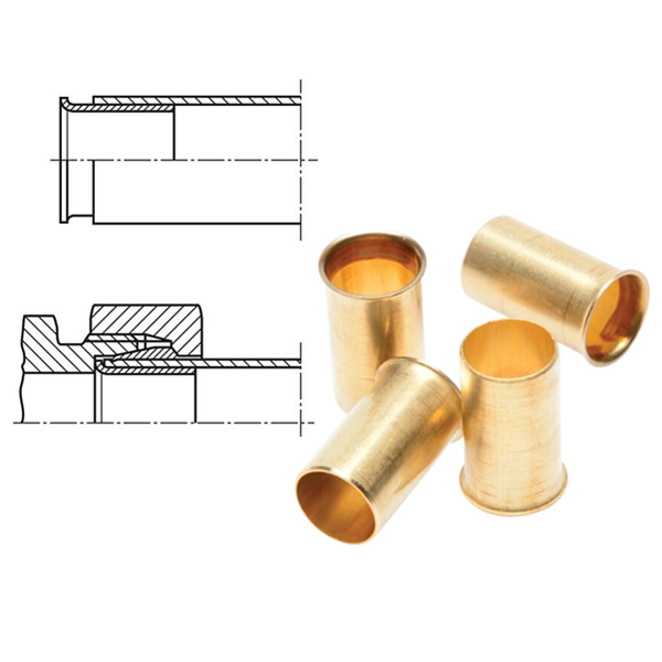Steunhuls messing 8mm buis 10×8