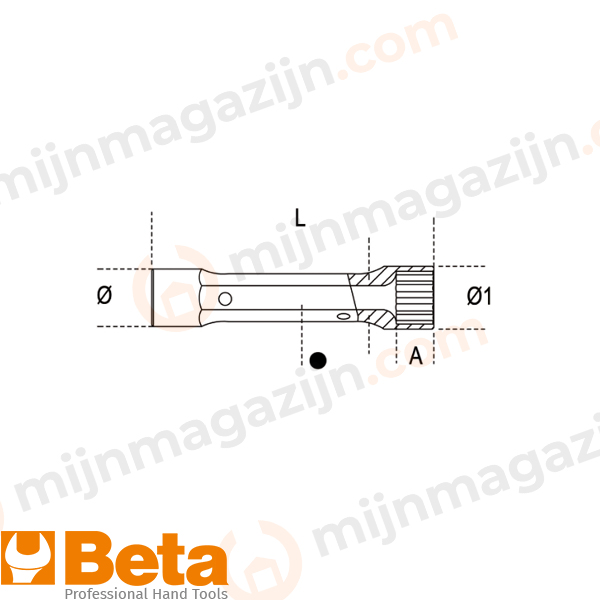 Beta 935 pijpsleutel licht 6k 18x19mm - Afbeelding 2