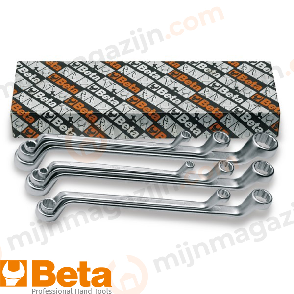 Beta 90/S8 ringsleutelset diep gebogen 8 delig