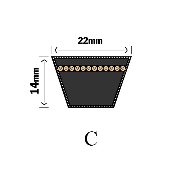 22x14MM C-Profiel