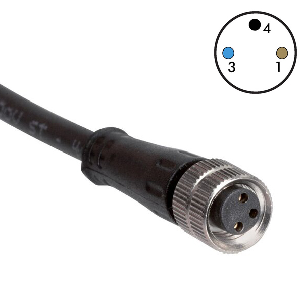M8 3 pin type A